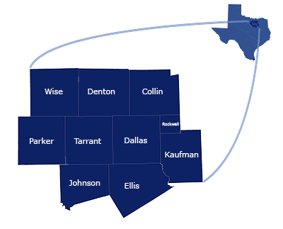 dallas fort worth map